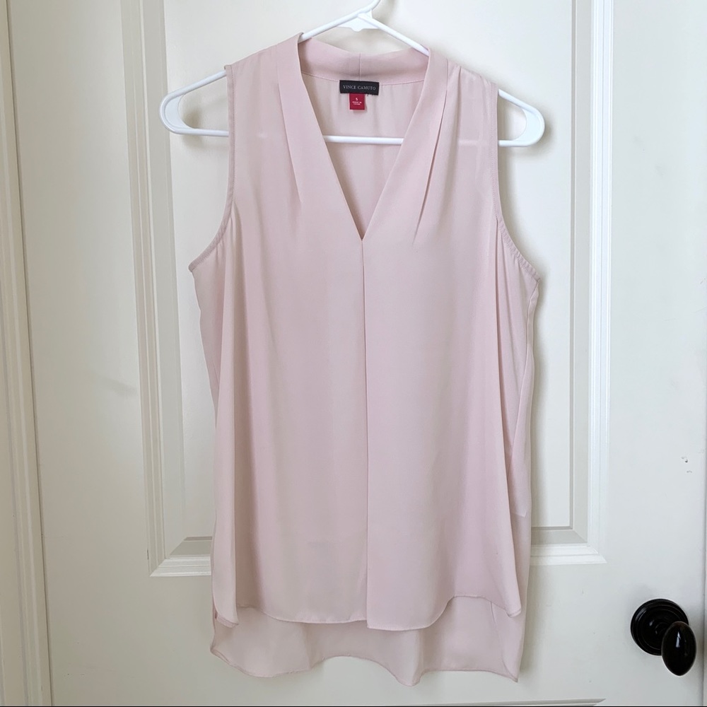 [Sold] Vince Camuto Light Pink Blouse Size S